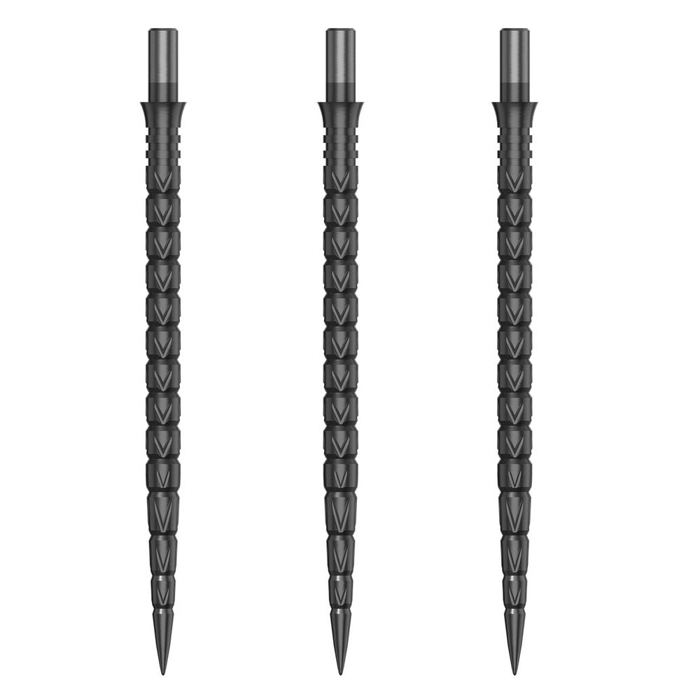 Zamenski vrhovi za steel strelice Cuesoul Touch Point II V Cuts metalik sivi, 45mm