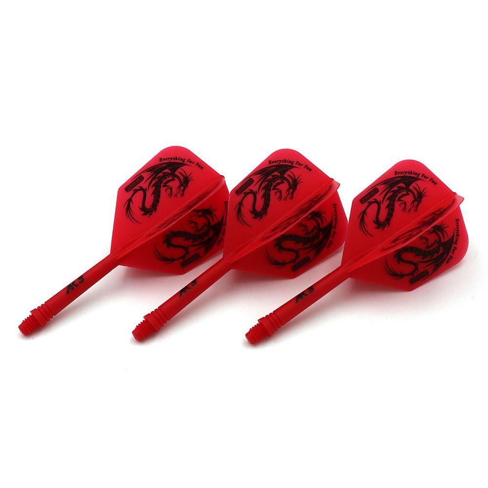 Pikado pera i tela Cuesoul ROST AK5 B Dragon, crvena, Big Wing pera i medium tela - Slika 3