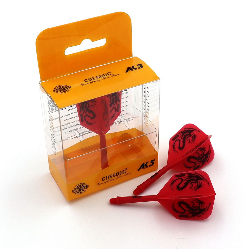 Pikado pera i tela Cuesoul ROST AK5 B Dragon, crvena, Big Wing pera i medium tela - Slika 4