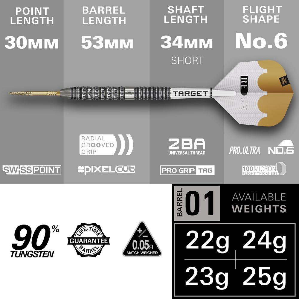 Set strelica steel Target Redux 01 23g SP 90% wolfram - Slika 6