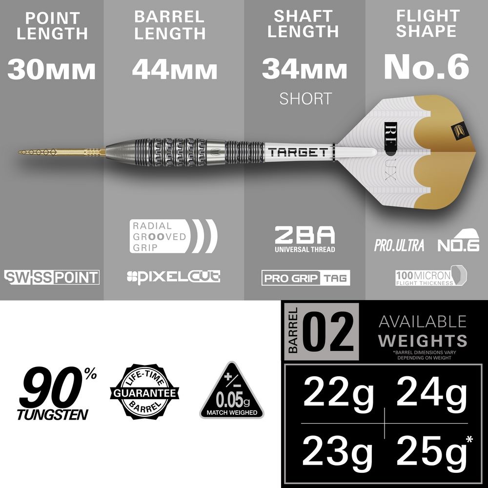 Set strelica steel Target Redux 02 24g SP 90% wolfram - Slika 6