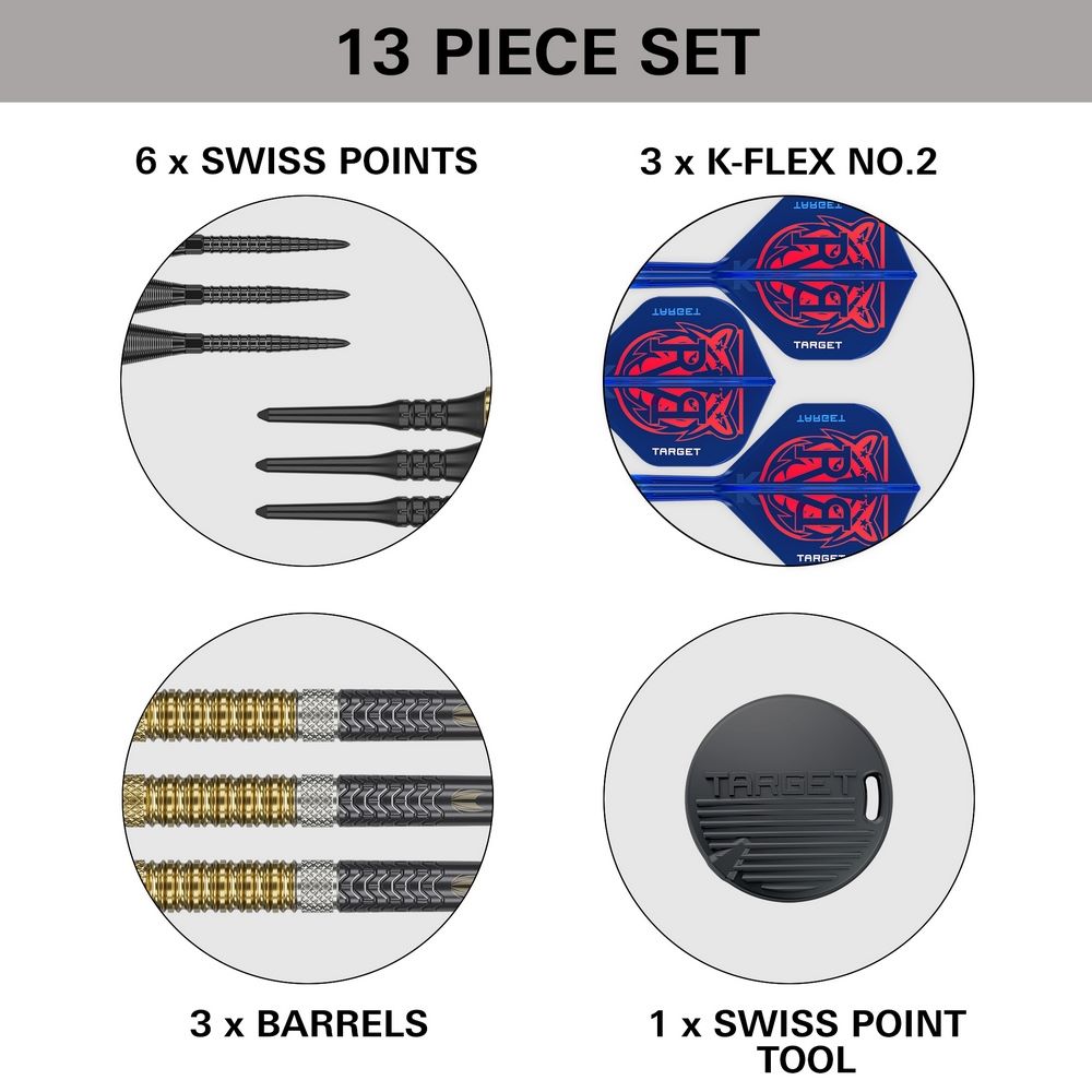 Set strelica soft Target Raymond Van Barneveld G6 18g 95% wolfram - Slika 8