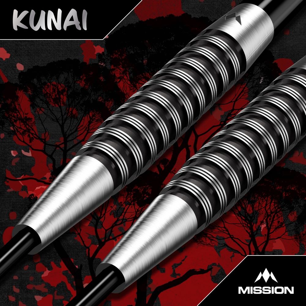 Set strelica steel Mission Kunai 25g crni PVD 95% wolfram - Slika 3