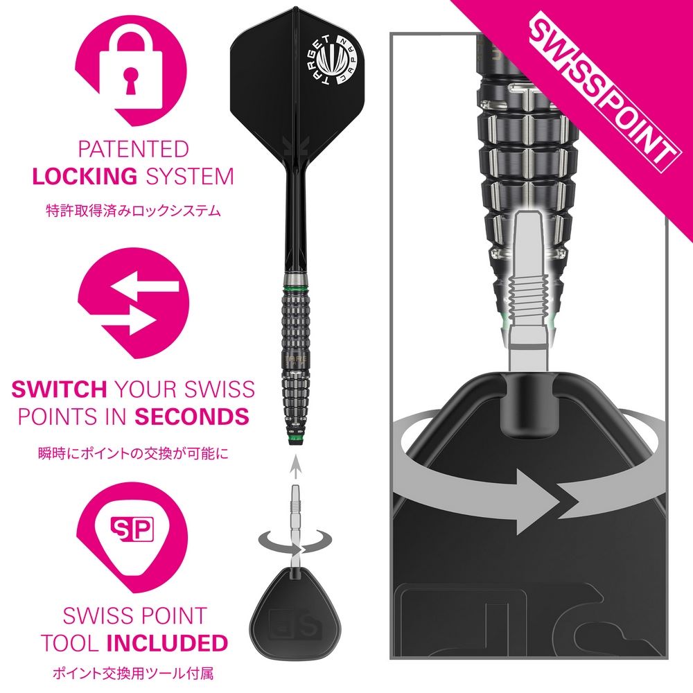 Set strelica steel Target Japan Prime Series Scream Gen2 25g 90% wolfram - Slika 9