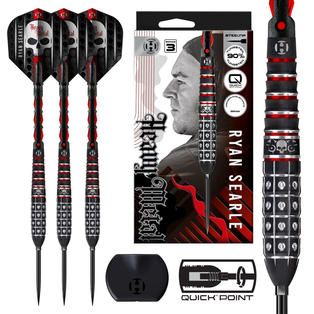 Set strelica steel Harrows Ryan Searle Series 3 26g Quick Point 90% wolfram - Slika 3
