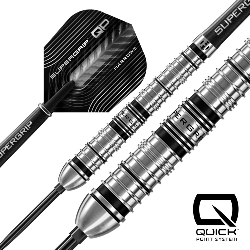 Set strelica steel Harrows Supergrip Tapered 26g Quick Point 90% wolfram