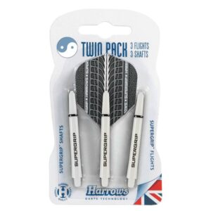 Set pikado tela+pera Harrows TWIN PACK bela