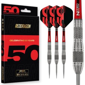 Set strelica steel Red Dragon Darts 50 Years - Grizzly 4 25g 90% wolfram