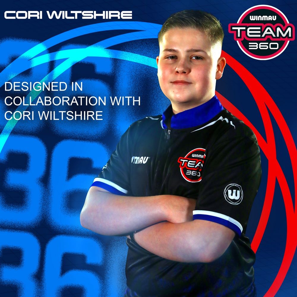 Set strelica steel Winmau Team 360 Cori Wiltshire 24g, 90% wolfram - Slika 5