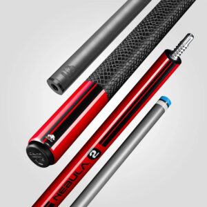 Bilijar štap Rhino Nebula 2 Crimson Red karbonski vrh 12,4mm Sport Wrap