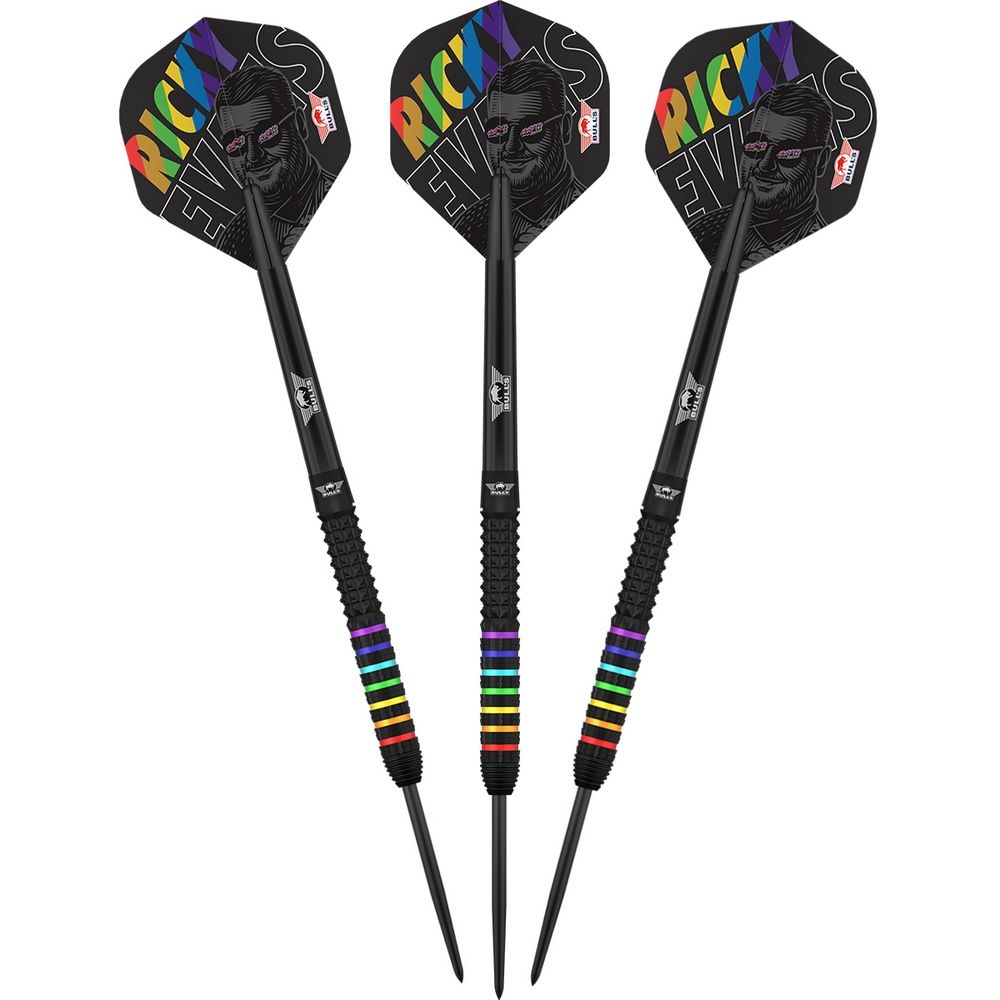 Set strelica steel Bull's Ricky Evans 23g 95% wolfram - Slika 8