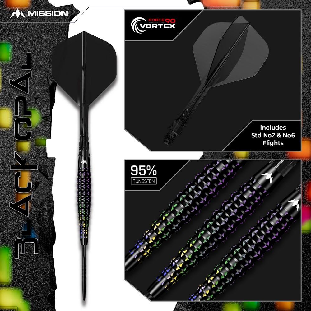 Set strelica steel Mission Black Opal 24g 95% wolfram - Slika 7