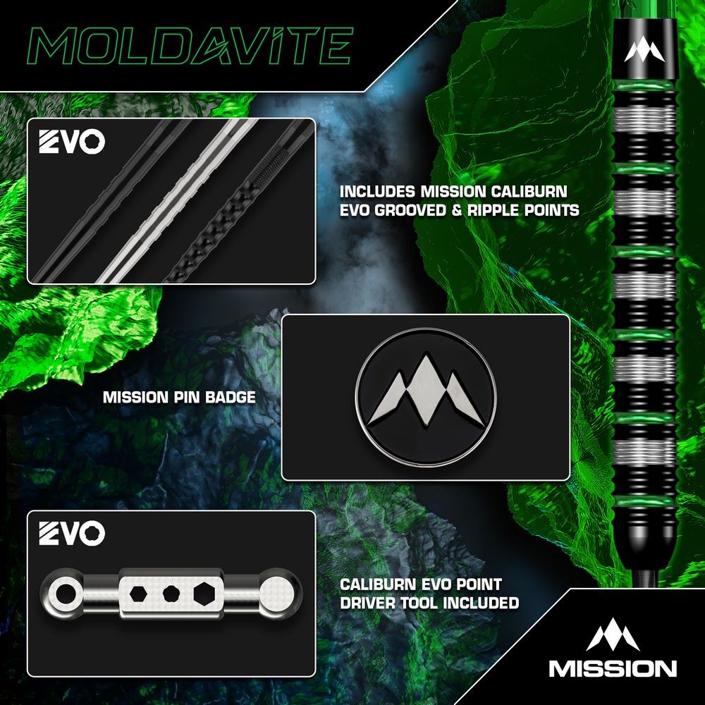 Set strelica steel Mission Moldavite 25g 95% wolfram - Slika 5