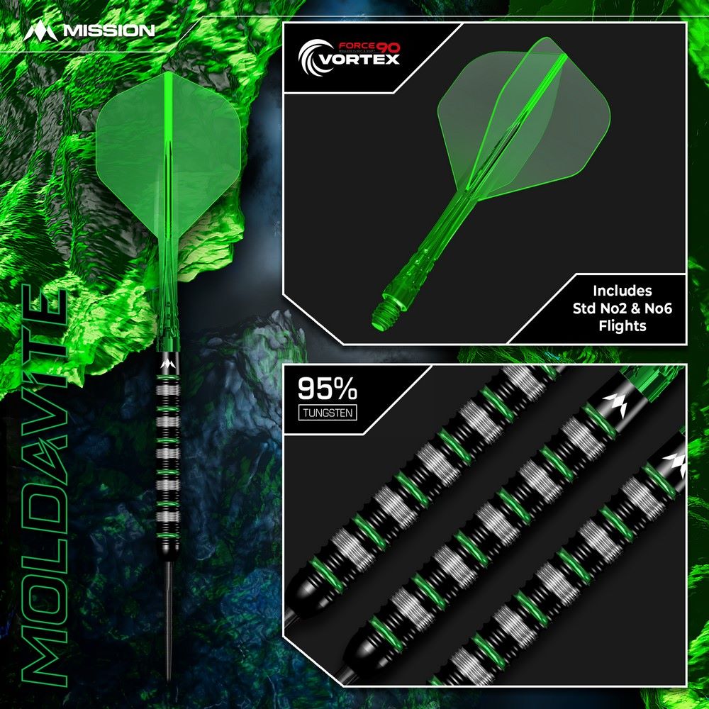Set strelica steel Mission Moldavite 25g 95% wolfram - Slika 7