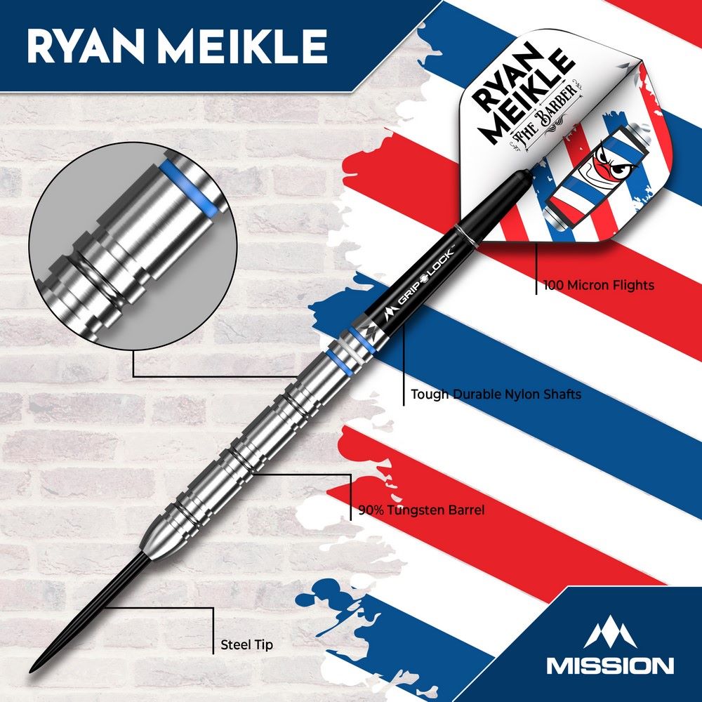 Set strelica steel Mission Ryan Meikle 21g 90% wolfram - Slika 2