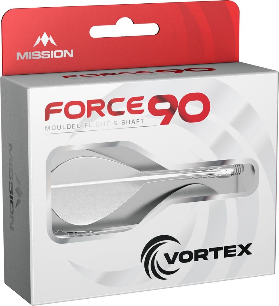 Pikado pera i tela Mission Force 90 Vortex bela, Kite pera i medium tela - Slika 4