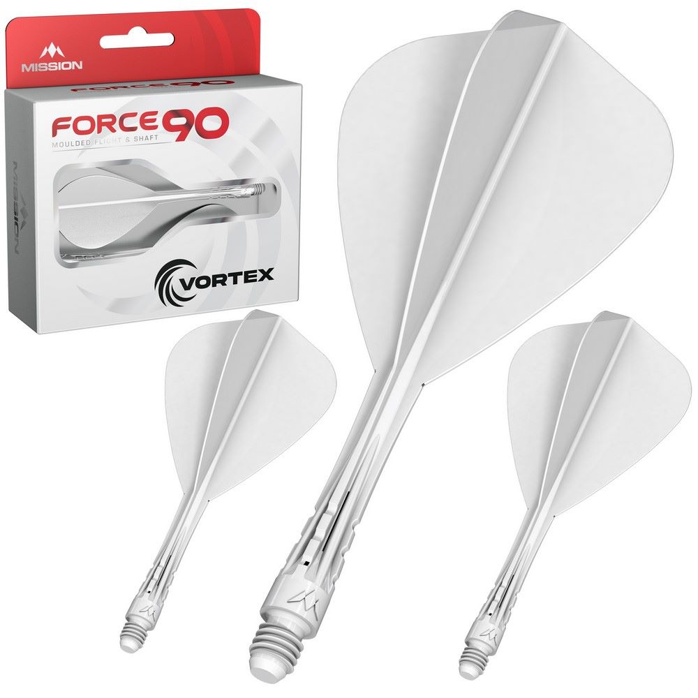 Pikado pera i tela Mission Force 90 Vortex bela, Kite pera i medium tela - Slika 3