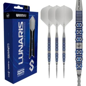 Set strelica steel Winmau Lunaris Tapered 24g SP 90% wolfram