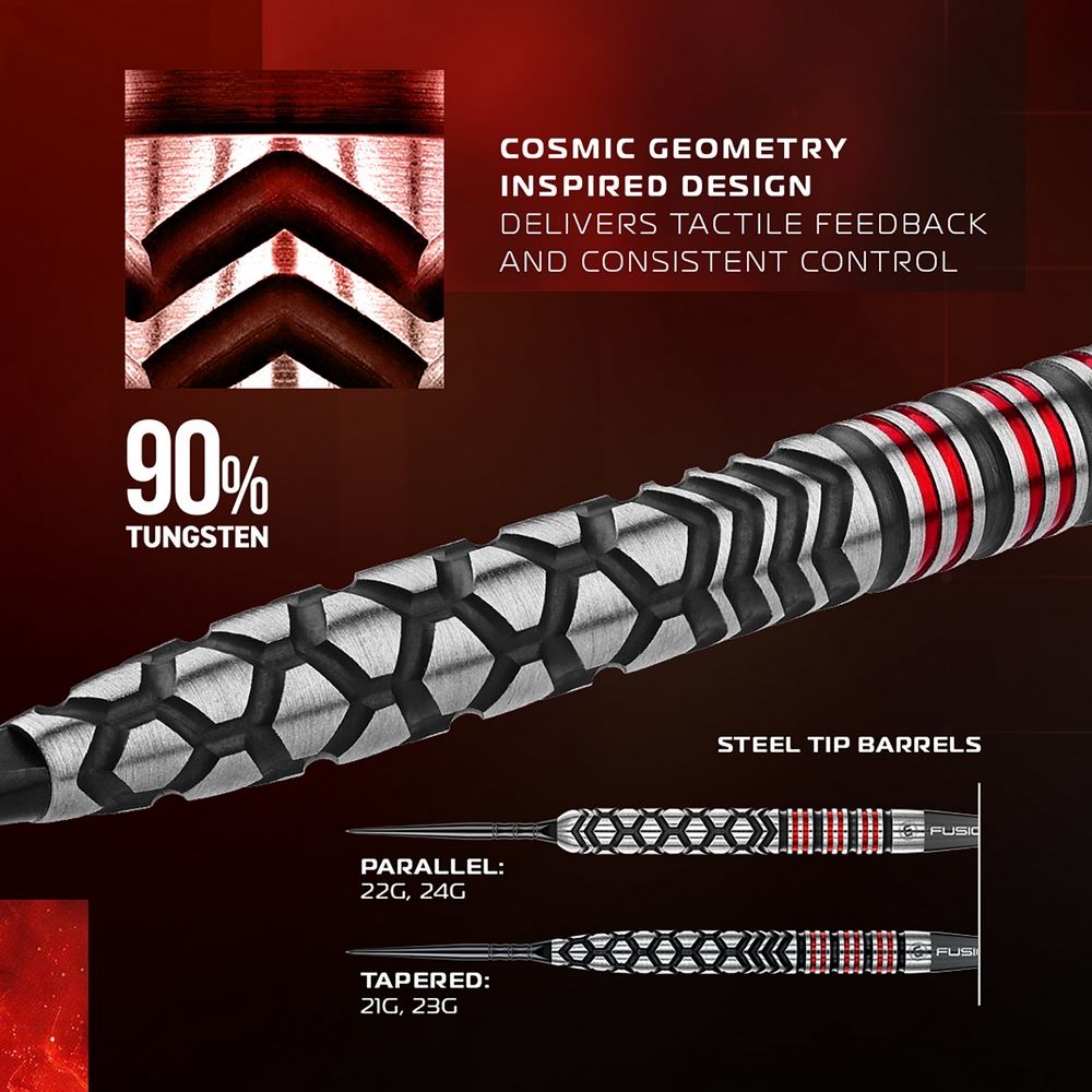 Set strelica steel Winmau Fornax Parallel 22g SP 90% wolfram - Slika 8