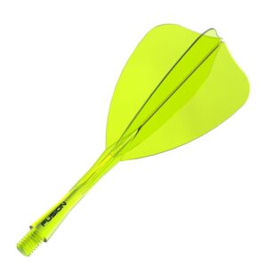 Integrisana pera i tela Winmau Fusion providno žuta Arrow pera i intermediate tela