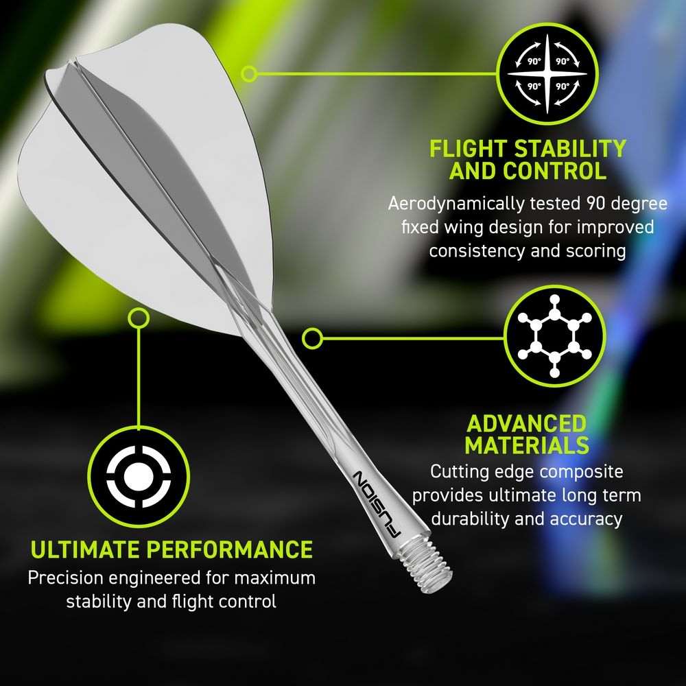 Integrisana pera i tela Winmau Fusion providna Arrow pera i intermediate tela - Slika 3