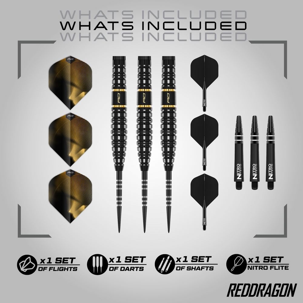 Set strelica steel Red Dragon Ascend Tapered 23g 90% wolfram - Slika 4