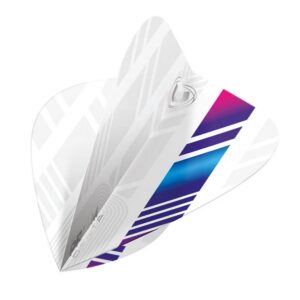 Pera za strelice Winmau Kite Prism Delta, bela-plava-ljubičasta