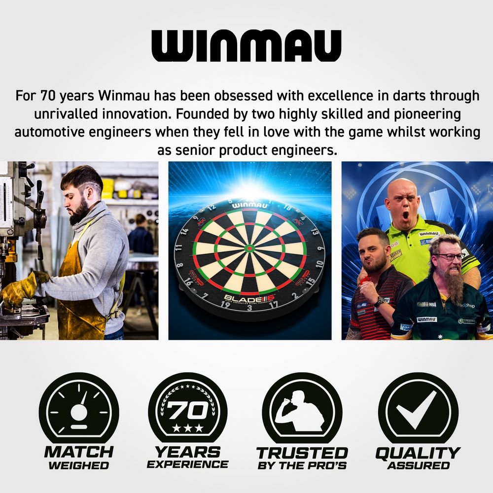 Set strelica steel Winmau MvG Signature Edition 22g, 90% wolfram - Slika 7