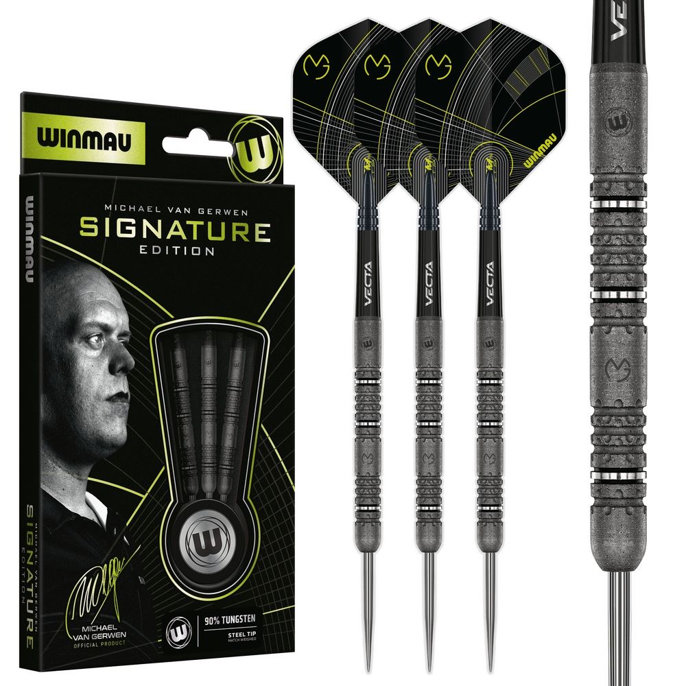Set strelica steel Winmau MvG Signature Edition 24g, 90% wolfram