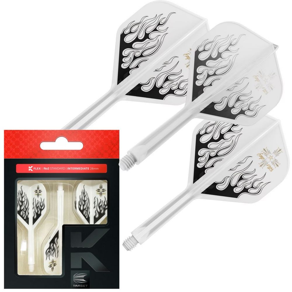 Pikado pera i tela Target Japan K-Flex Pyro bela, No2 pera i medium tela