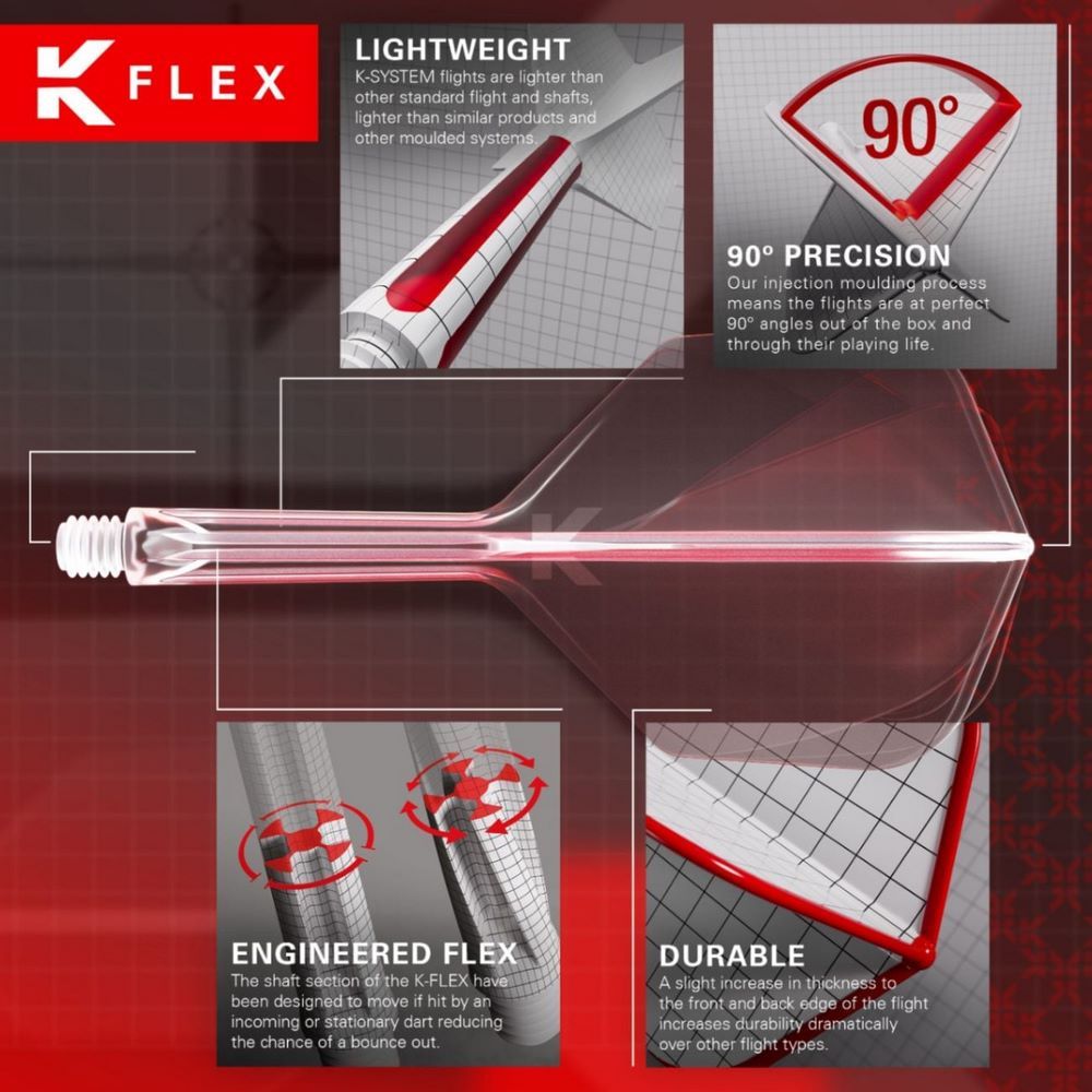 Pikado pera i tela Target Japan K-Flex Pyro bela, No2 pera i medium tela - Slika 3
