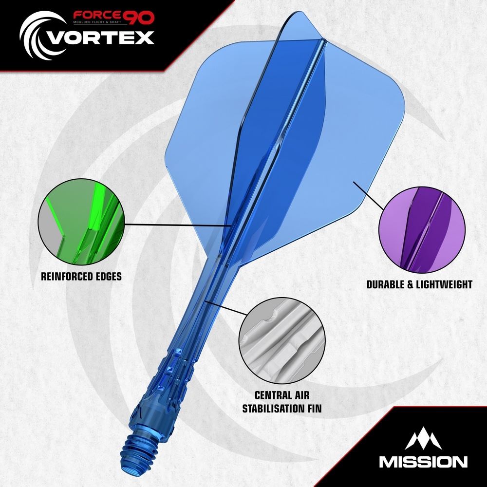Pikado pera i tela Mission Force 90 Vortex providna, No6 pera i intermediate tela - Slika 5