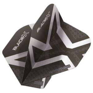 Pera za strelice Winmau Prism Delta Blade X crno-srebrna