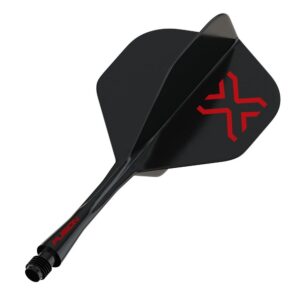 Integrisana pera i tela Winmau Fusion Blade X crna, No2 pera i intermediate tela