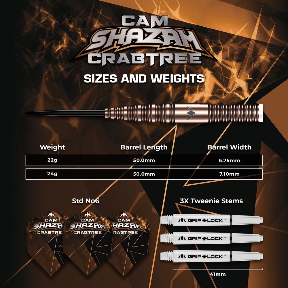 Set strelica steel Mission Cam Crabtree V2 22g 95% wolfram - Slika 6