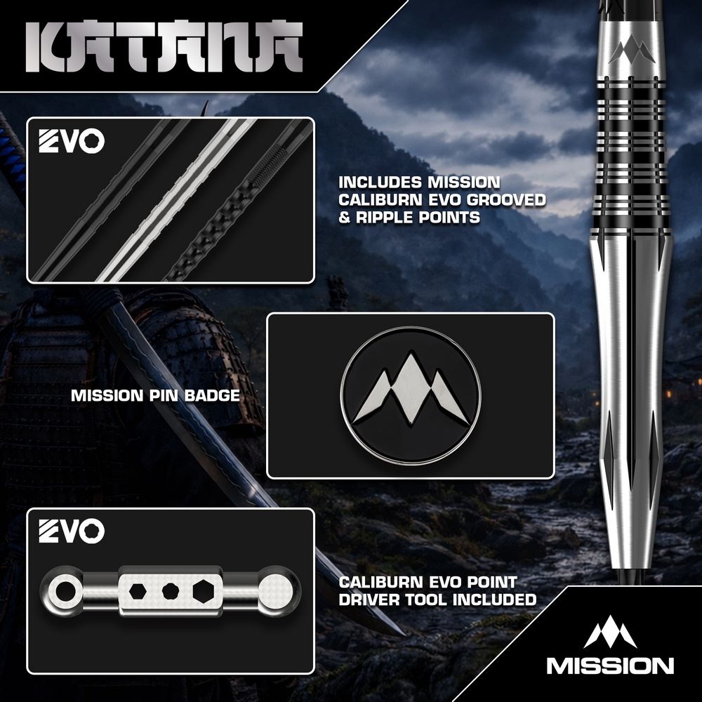 Set strelica steel Mission Katana 24g 95% wolfram - Slika 8