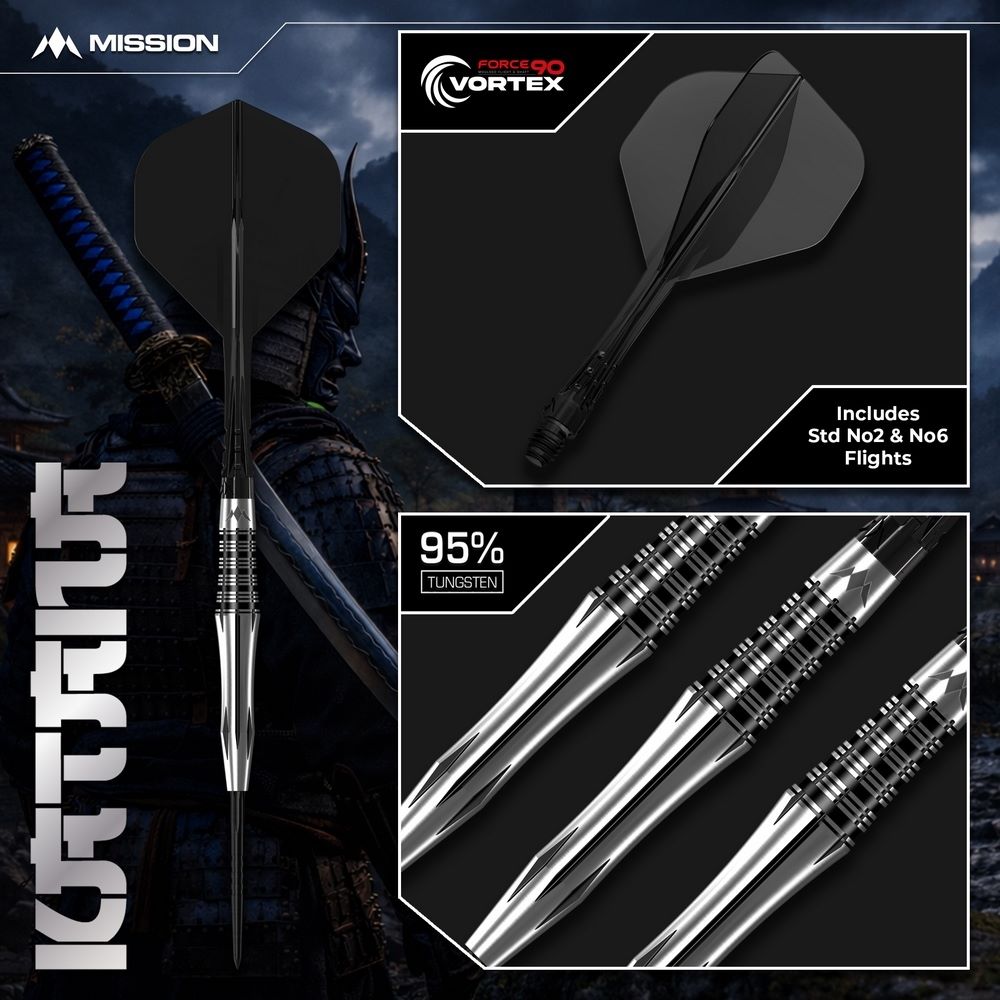 Set strelica steel Mission Katana 24g 95% wolfram - Slika 10