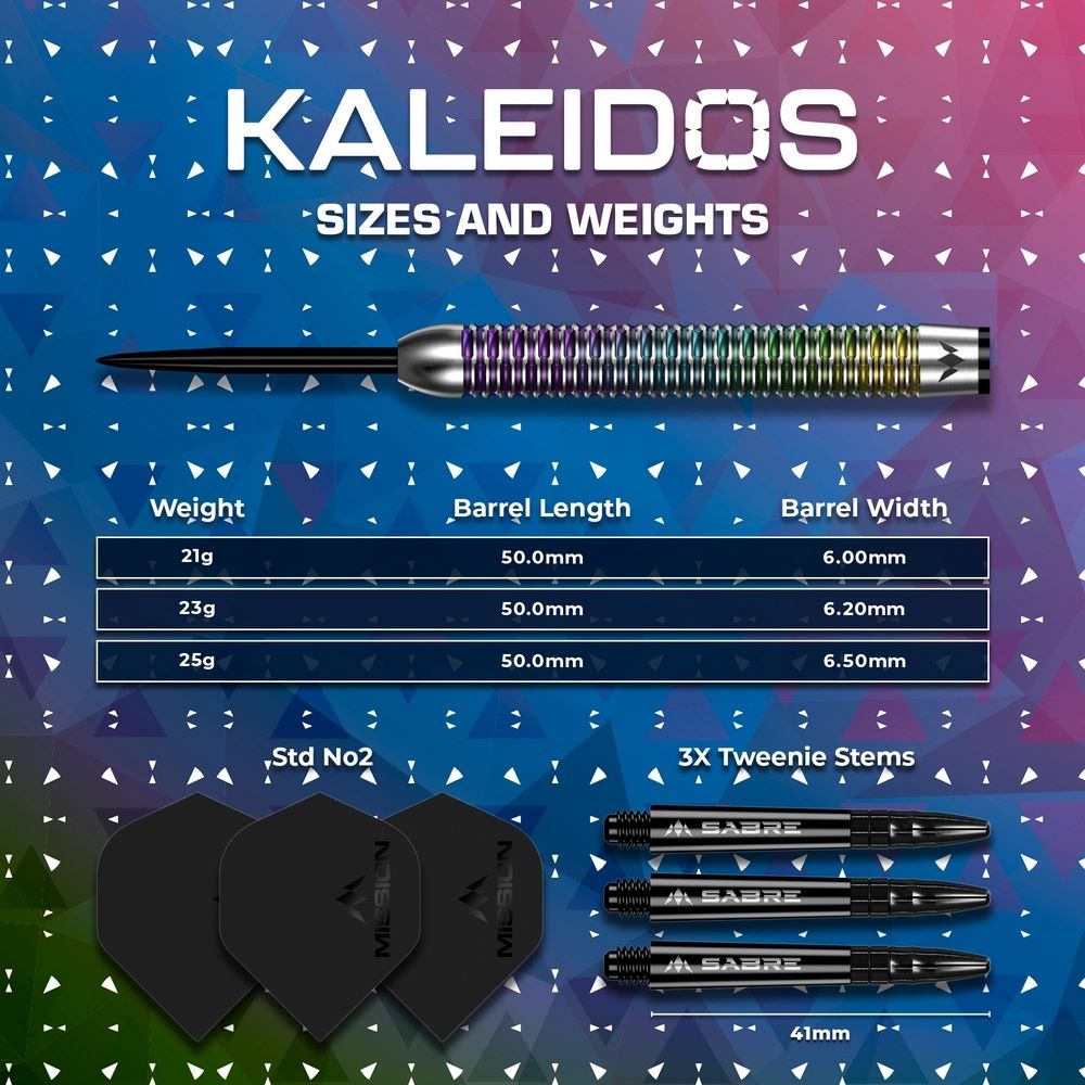Set strelica steel Mission Kaleidos 23g 95% wolfram - Slika 6