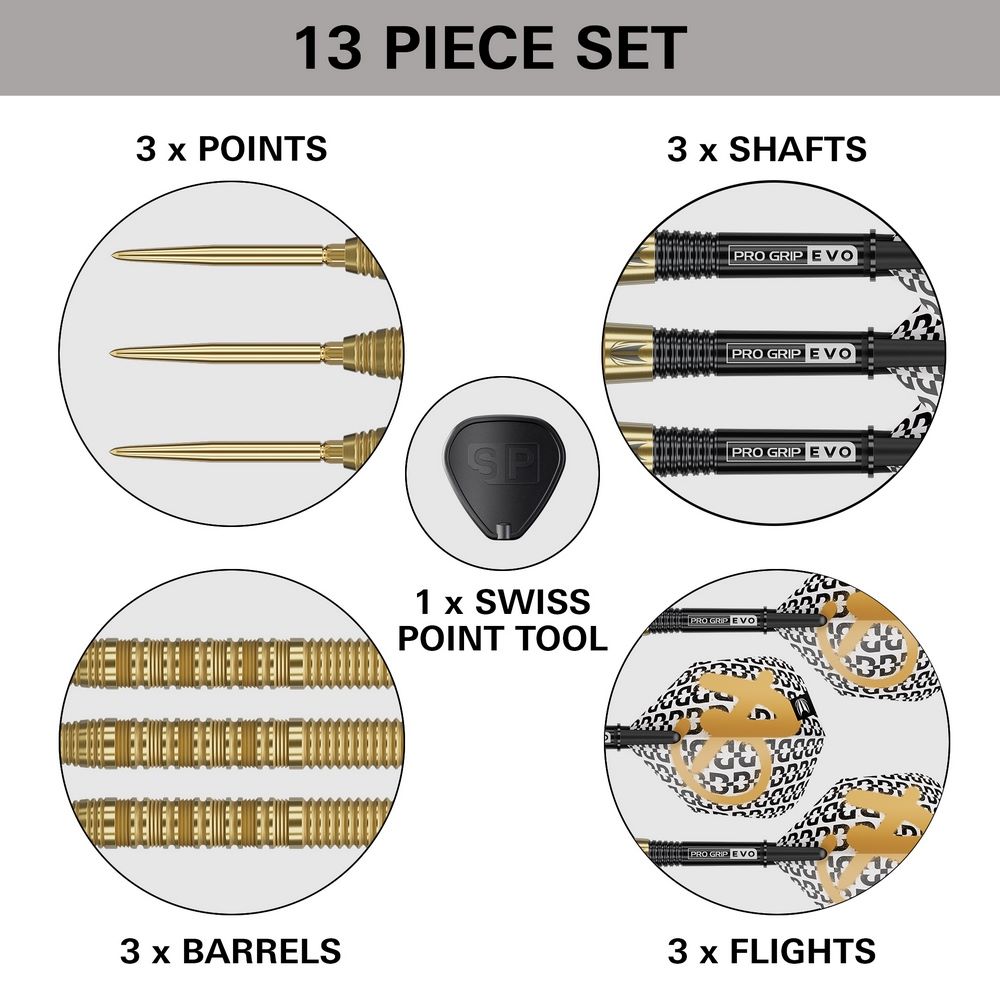 Set strelica steel Target Bolide Envy 01 24g SP 90% wolfram - Slika 5