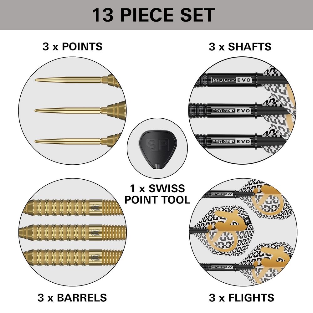 Set strelica steel Target Bolide Envy 02 23g SP 90% wolfram - Slika 5