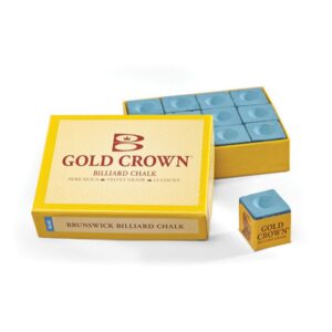 Bilijar kreda Gold Crown 12 kom. plava