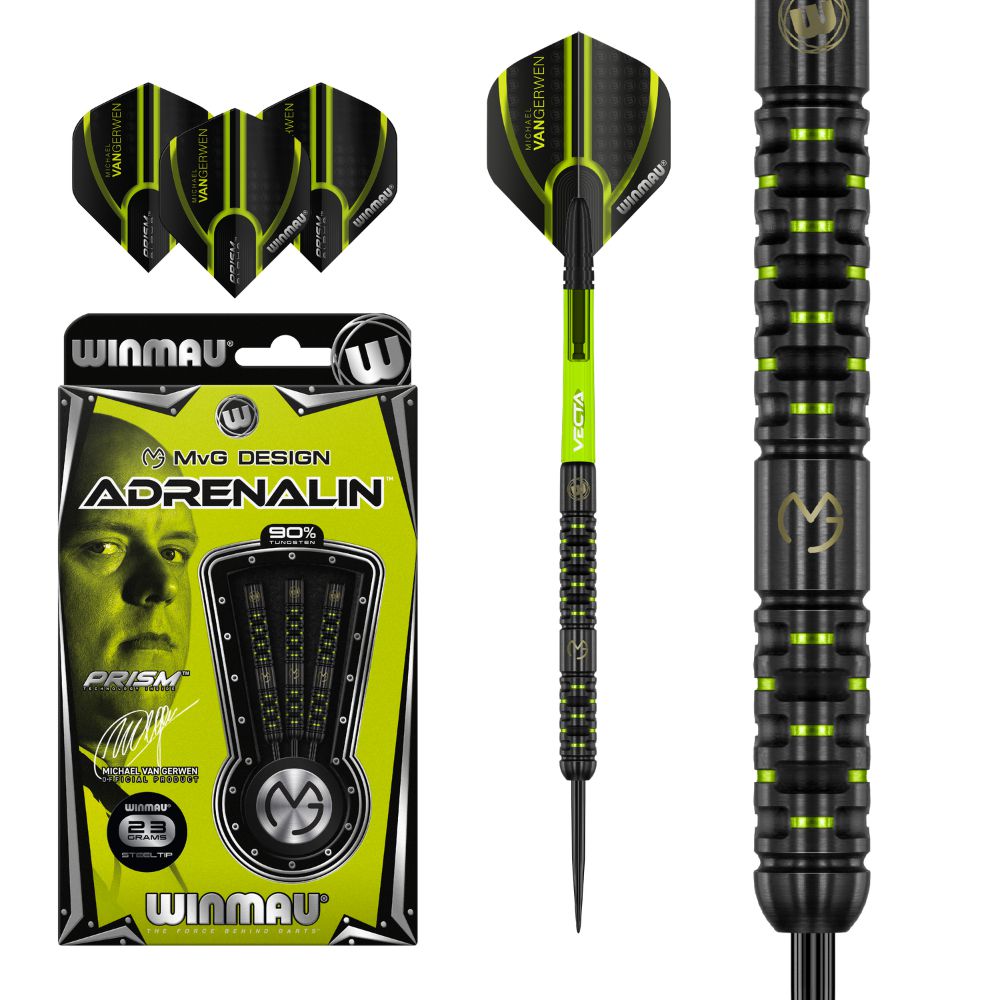 Pikado set Winmau steel MvG Adrenalin 23g, 90% wolfram - Slika 2