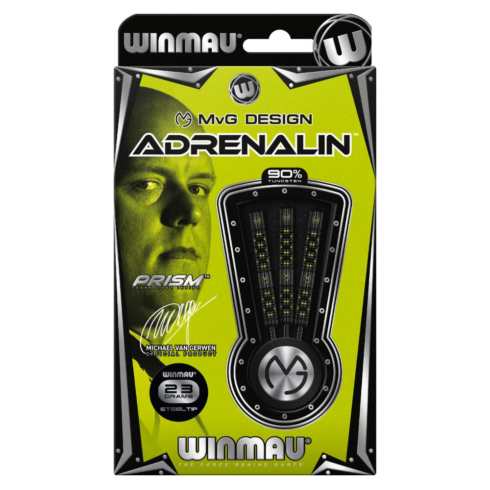 Pikado set Winmau steel MvG Adrenalin 23g, 90% wolfram - Slika 3