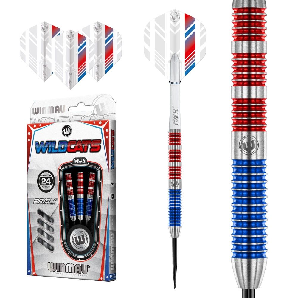 Set strelica Winmau steel Wildcats 24g, 90% wolfram - Slika 2