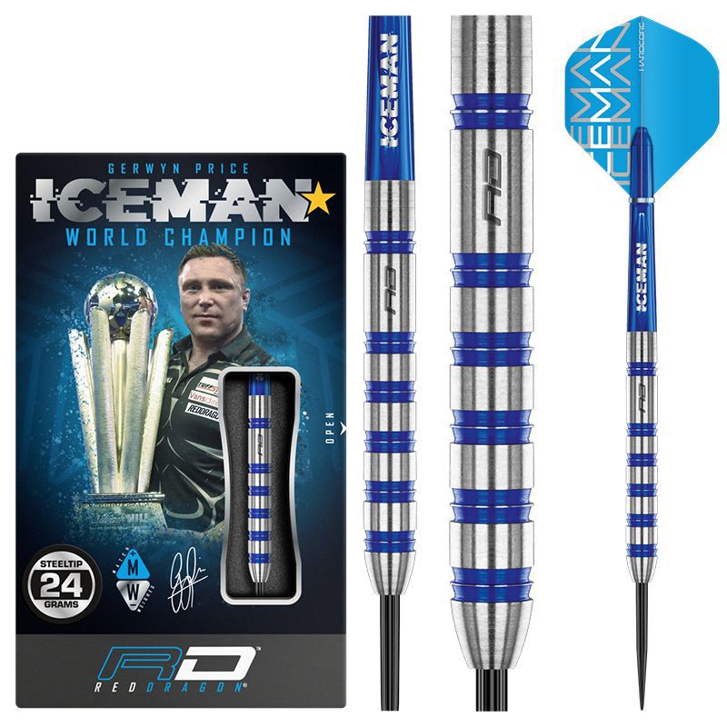 Pikado strelice steel RedDragon Gerwyn Price Iceman Challenger, 24g, 85% wolfram - Slika 2