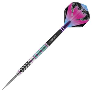 Pikado strelice Red Dragon steel Peter Wright Snakebite Supa-Venom 21g, 90% wolfram