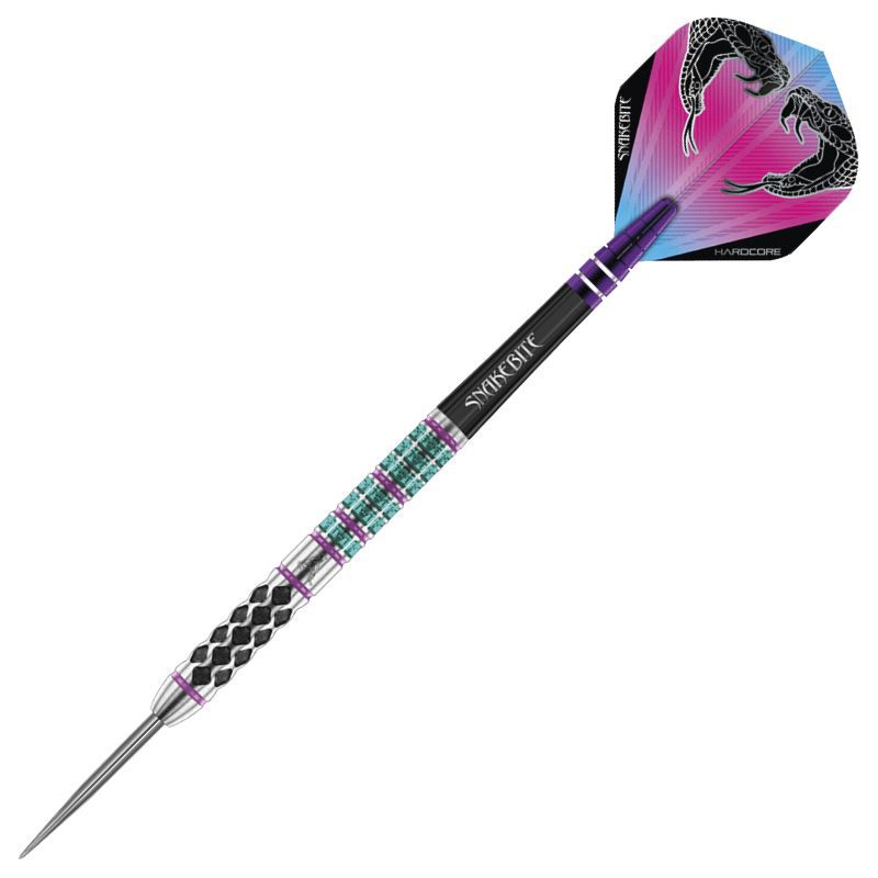 Pikado strelice Red Dragon steel Peter Wright Snakebite Supa-Venom 23g, 90% wolfram