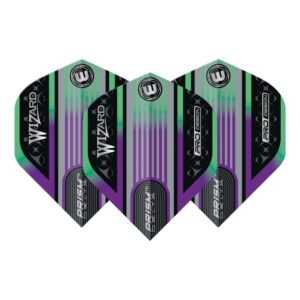 Pera za strelice Winmau Prism Delta Simon Whitlock Wizard, duga-srebrna