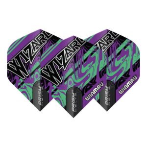 Pera za strelice Winmau Prism Delta Simon Whitlock Wizard, ljubičasto-srebrna