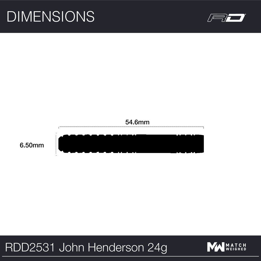 Strelice Red Dragon steel John Henderson Special Edition 24g, 90% wolfram - Slika 3